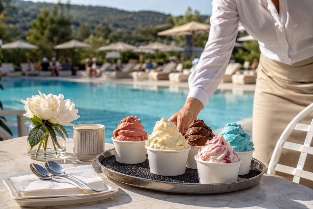 Hotel hospitality venue supplied with wholesale gelato by Gelato Italia