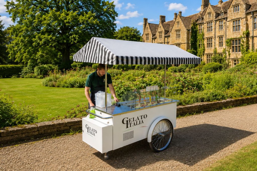 Gelato Italia branded ice cream bike
