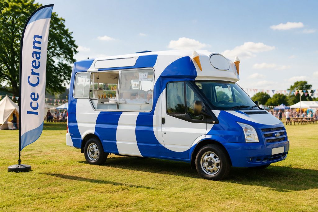 Ice cream van operator supplied by Gelato Italia