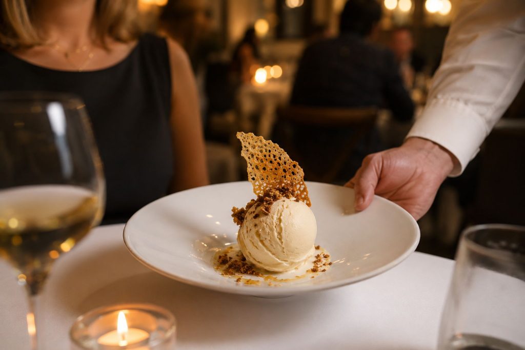 Restaurant supplied with wholesale gelato by Gelato Italia