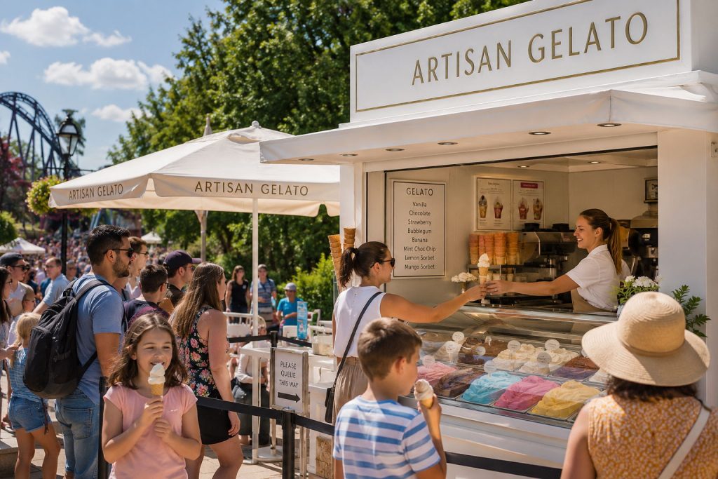 Tourist attraction venue supplied with wholesale gelato by Gelato Italia